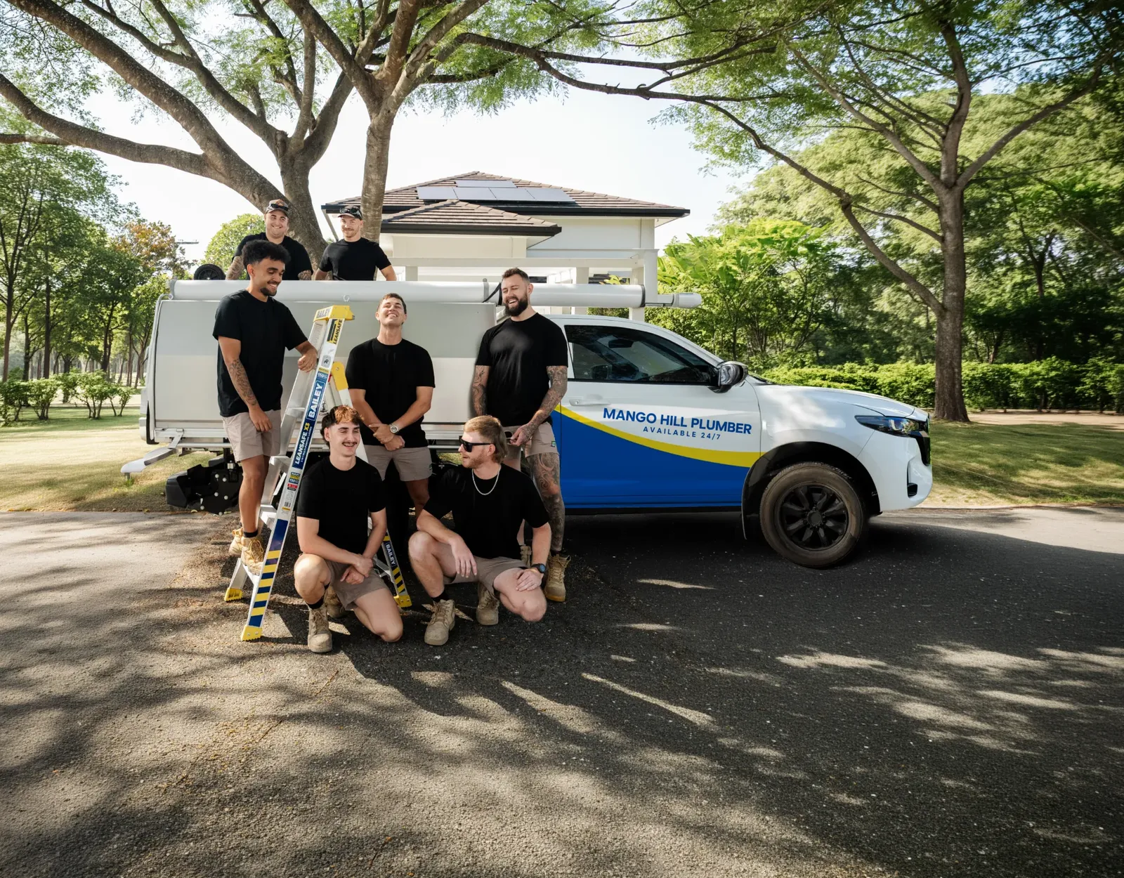 Mango Hill Plumber ute and team